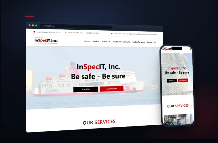 InSpecIT Website — screenshot